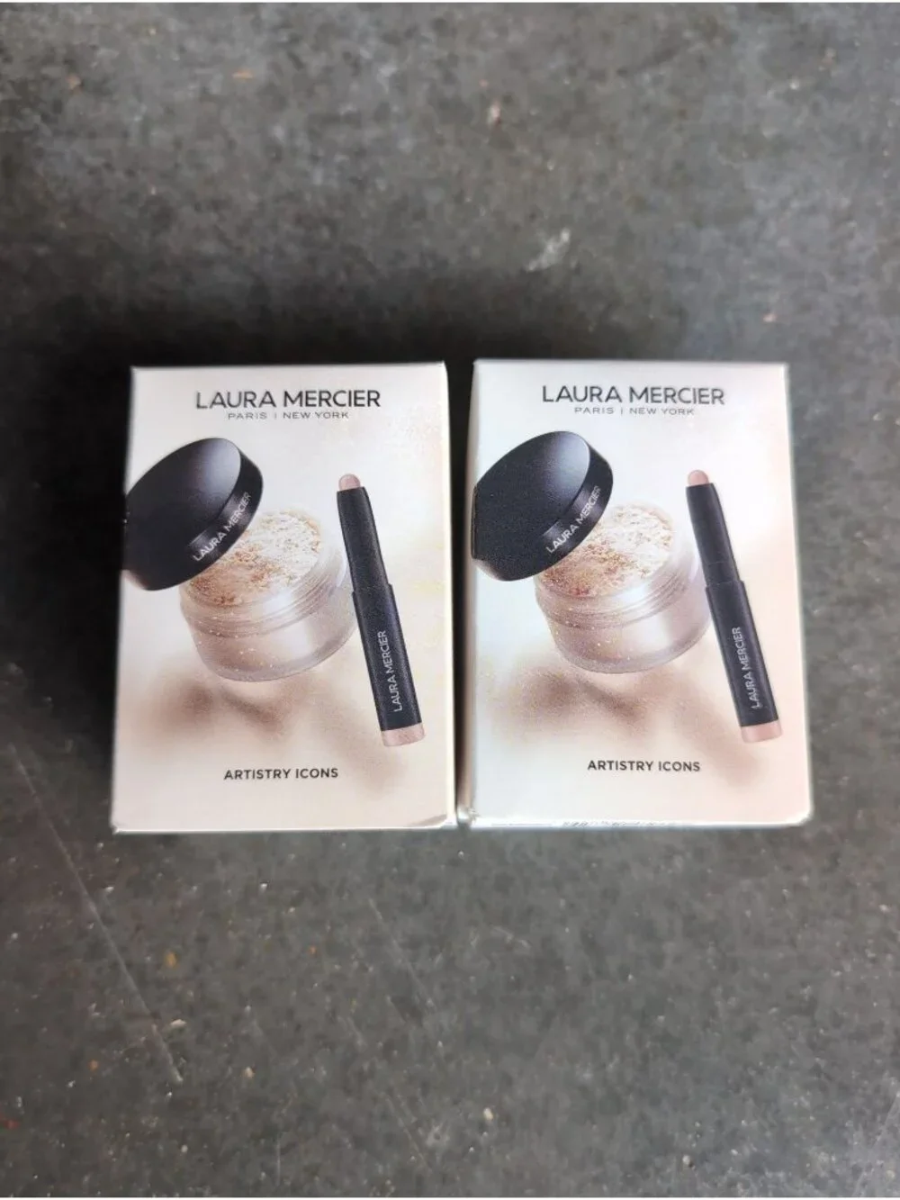 2 Pack Laura Mercier Artistry Icons Loose Powder and Eyeshadow Set NEW